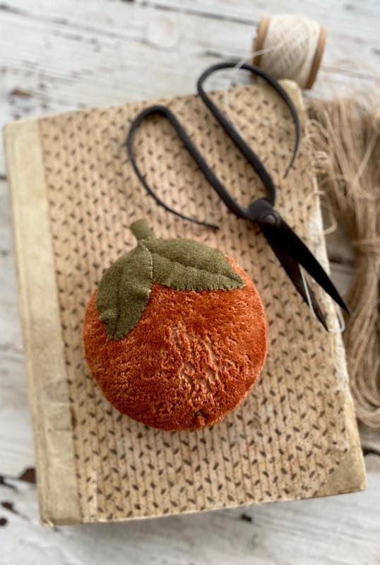 Velvet Tangerine Needle Book- Cross Stitch Pattern by Stacy Nash