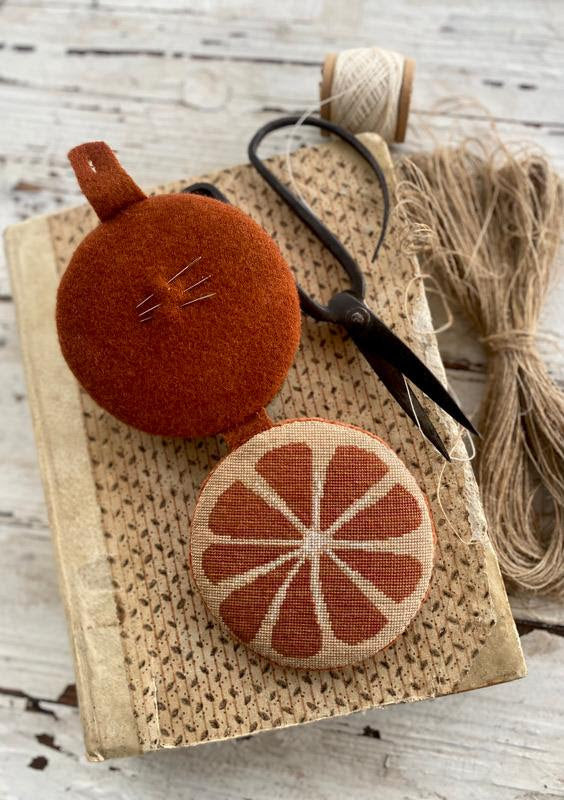 Velvet Tangerine Needle Book- Cross Stitch Pattern by Stacy Nash