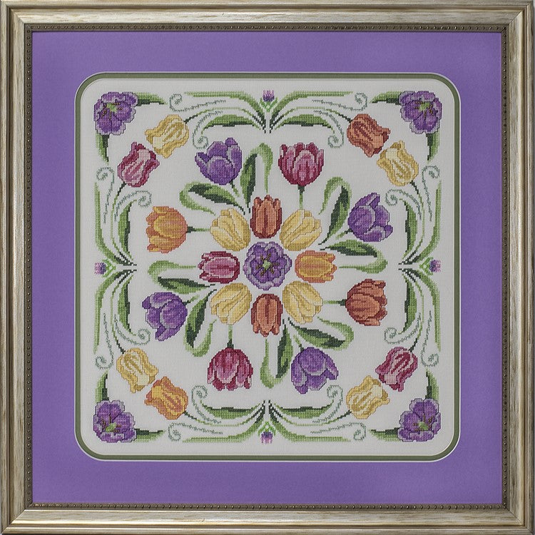 Tulipa (The Tulip Mandala) - Cross Stitch Pattern by Glendon Place