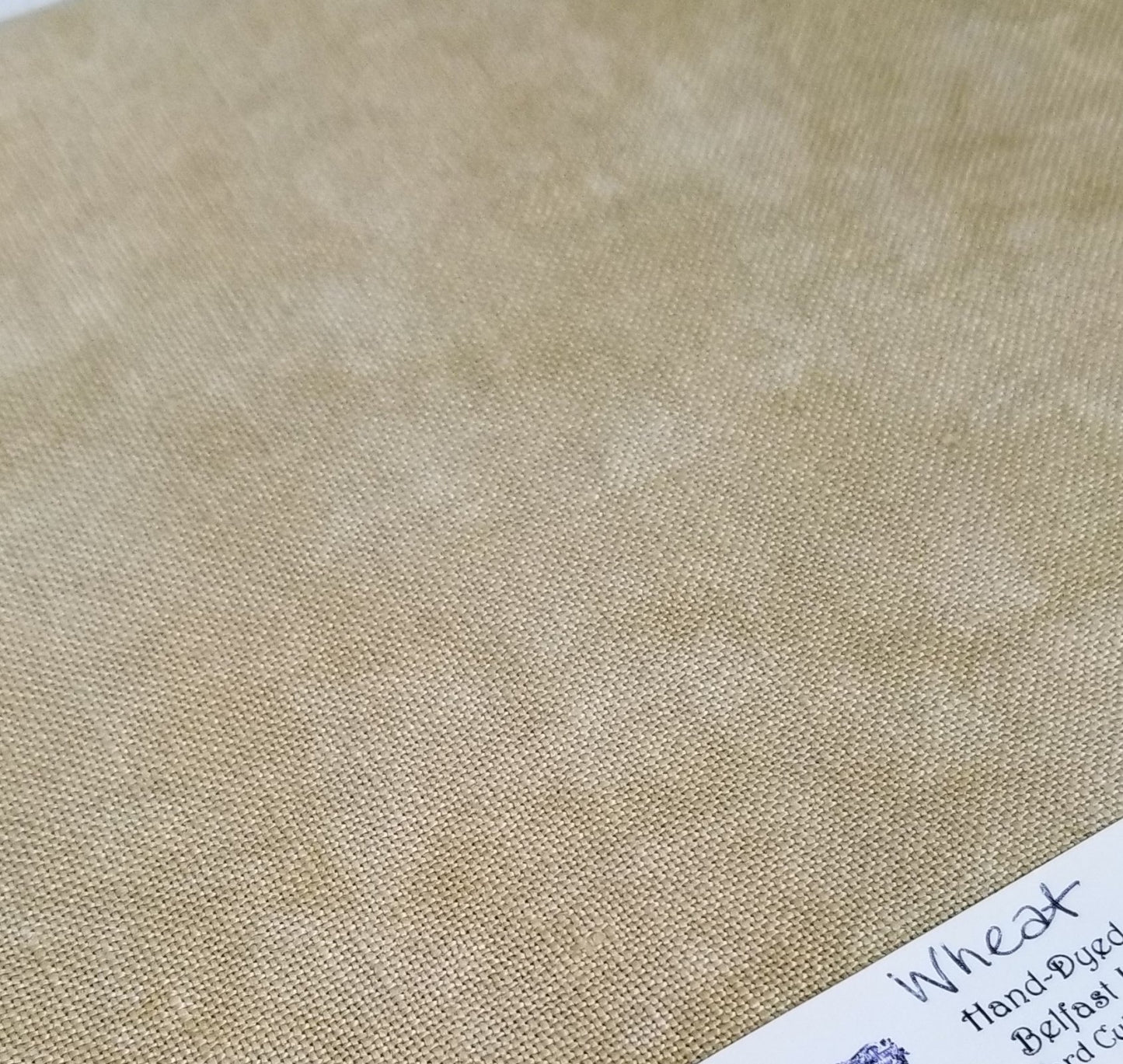 40 count Hand Dyed Linen - Wheat by Fibre on a Whim