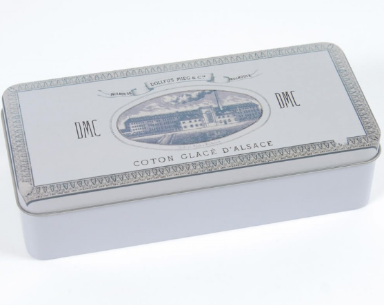 DMC White Collector Storage Tin