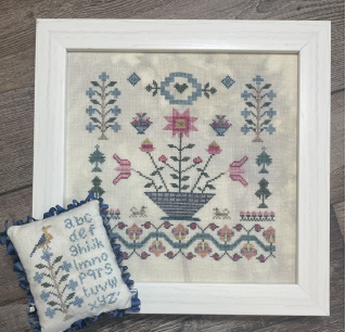 Elizabeth’s Winter Basket - Cross Stitch Pattern by From the Heart Needleart