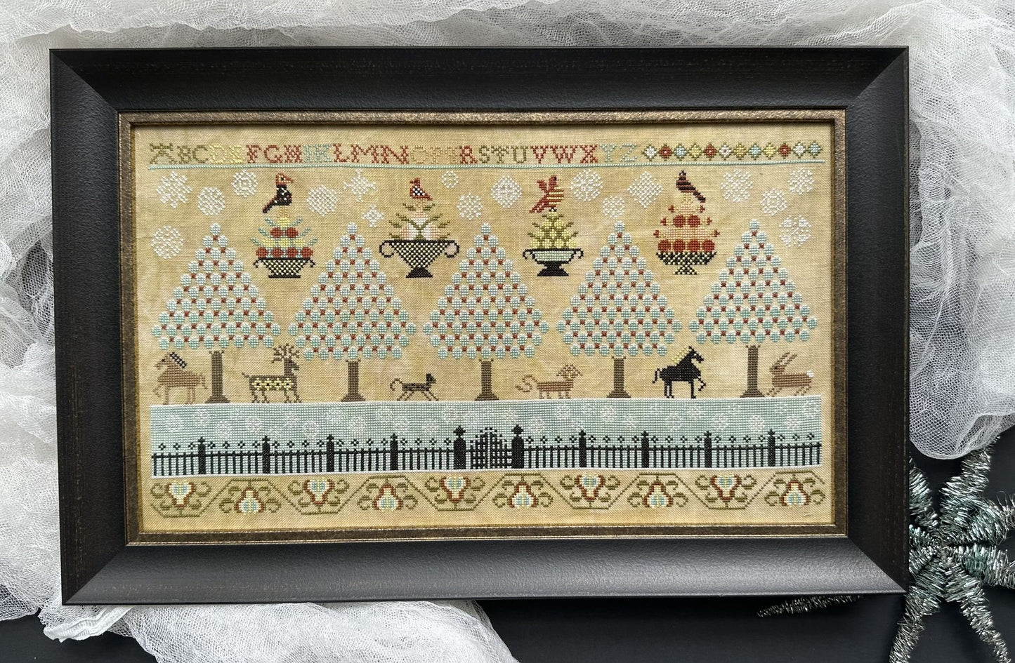 A Winter Sampler - Cross Stitch Chart by Kathy Barrick