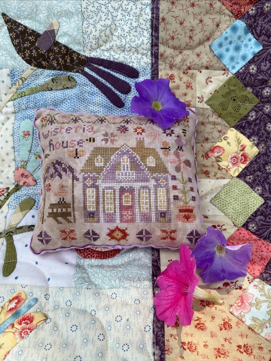 Wisteria House - Cross Stitch Pattern by Pansy Patch