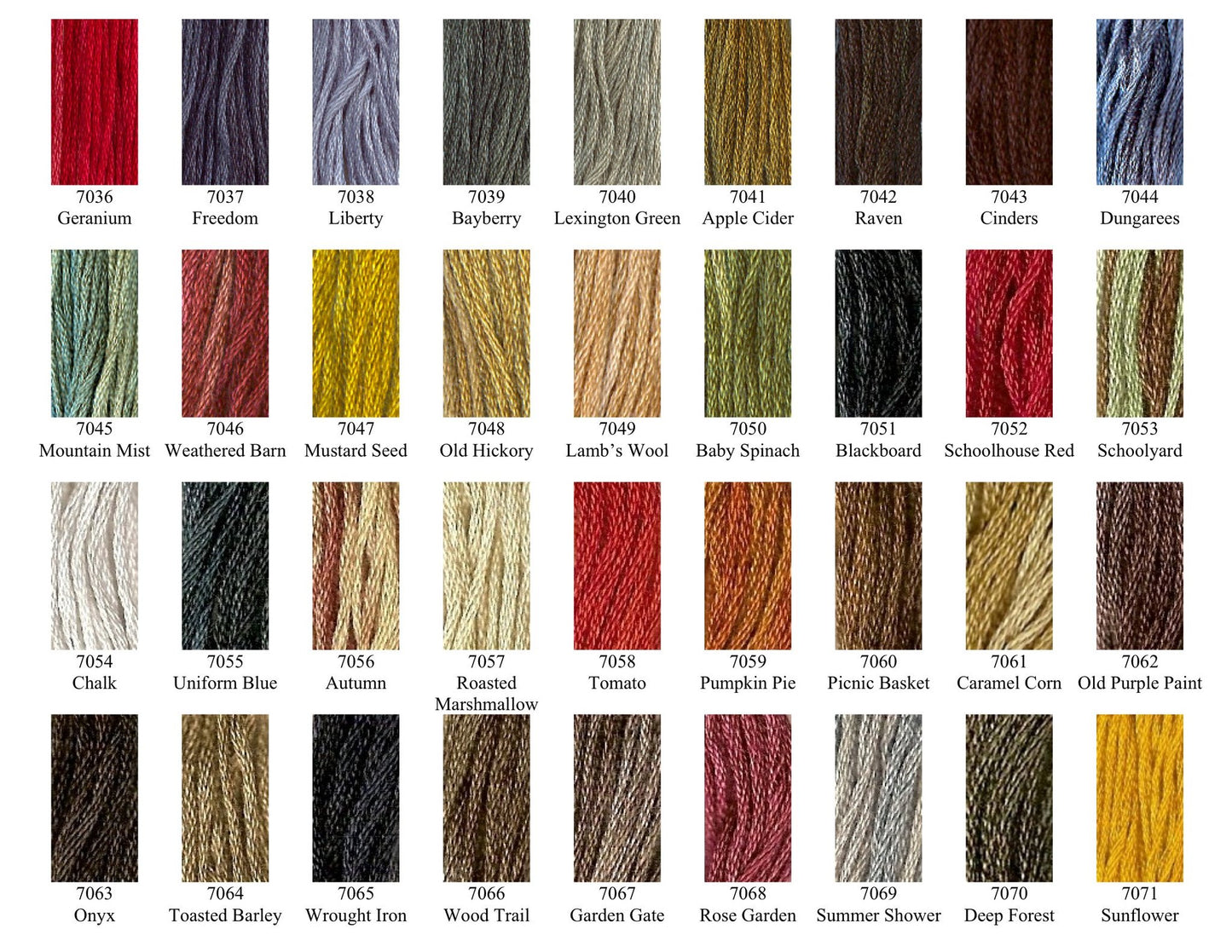 Gentle Art Sampler Threads Stranded Cotton (A-M)