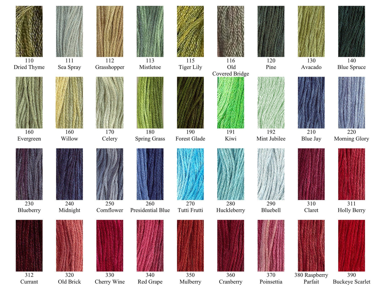 Gentle Art Sampler Threads Stranded Cotton (A-M)