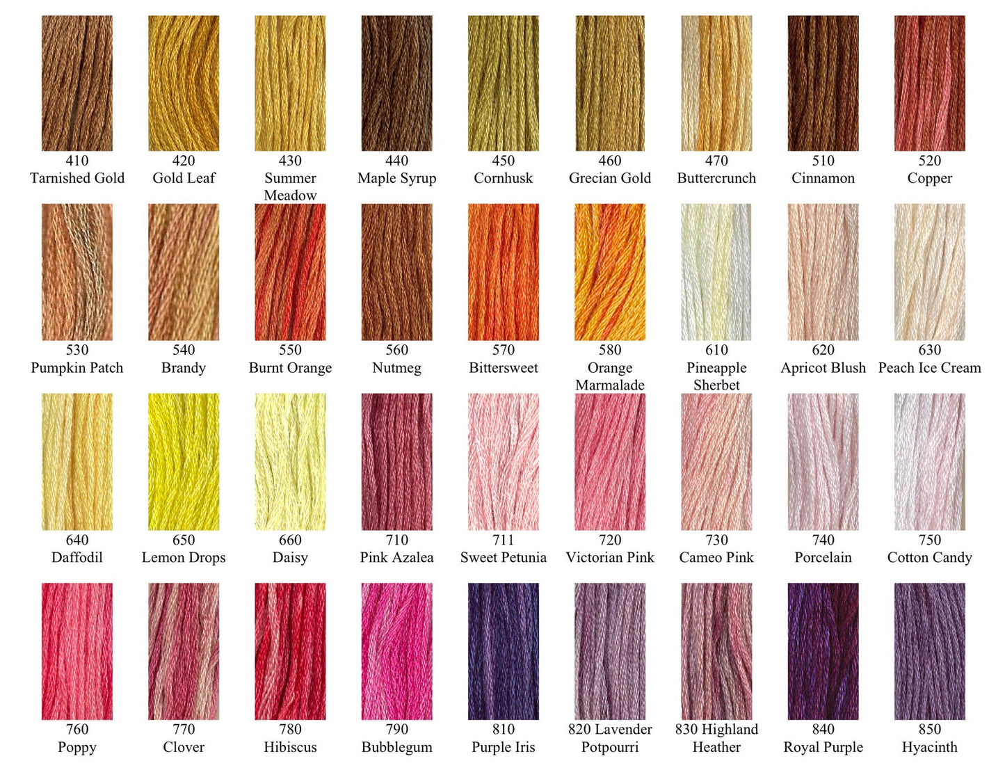 Gentle Art Sampler Threads Stranded Cotton (A-M)