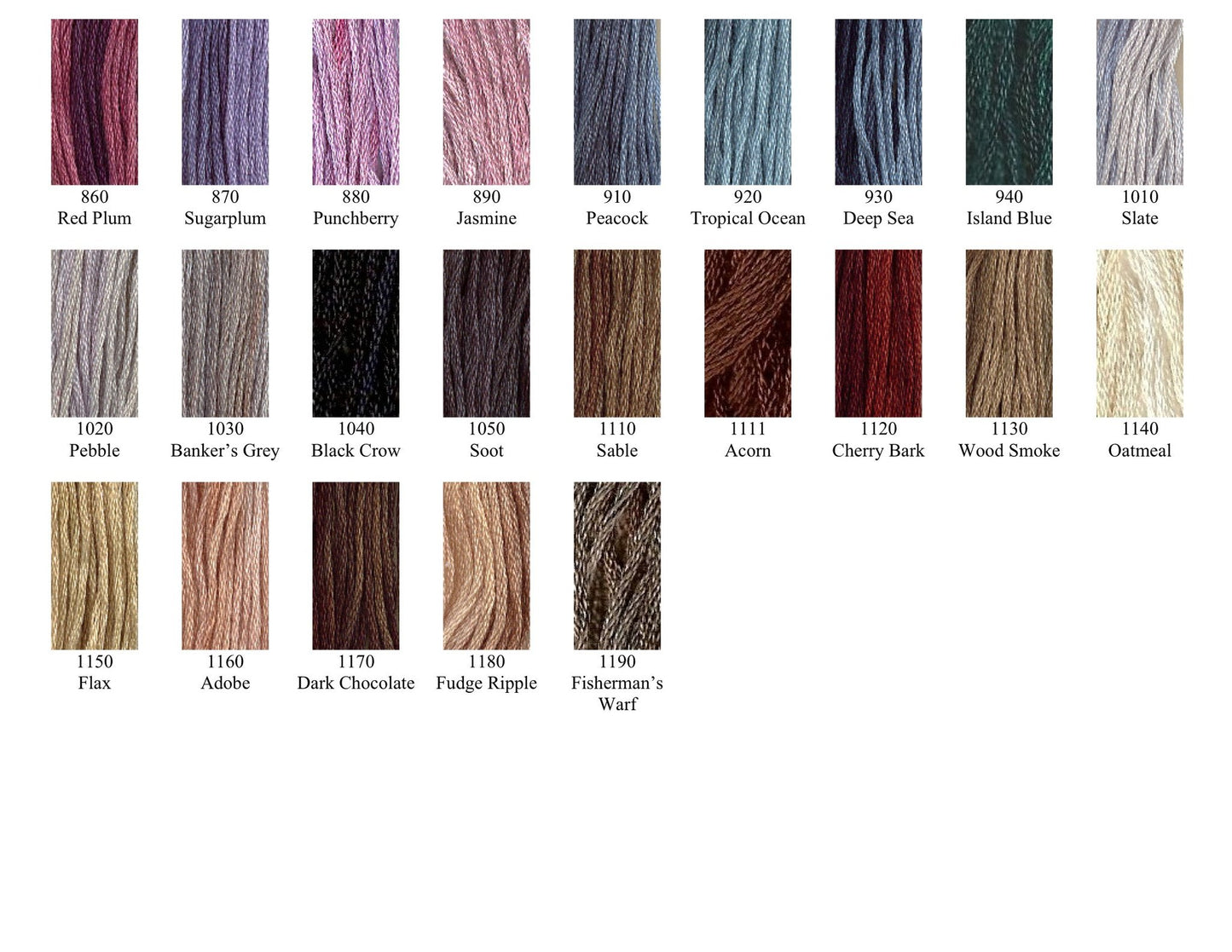 Gentle Art Sampler Threads Stranded Cotton (A-M)