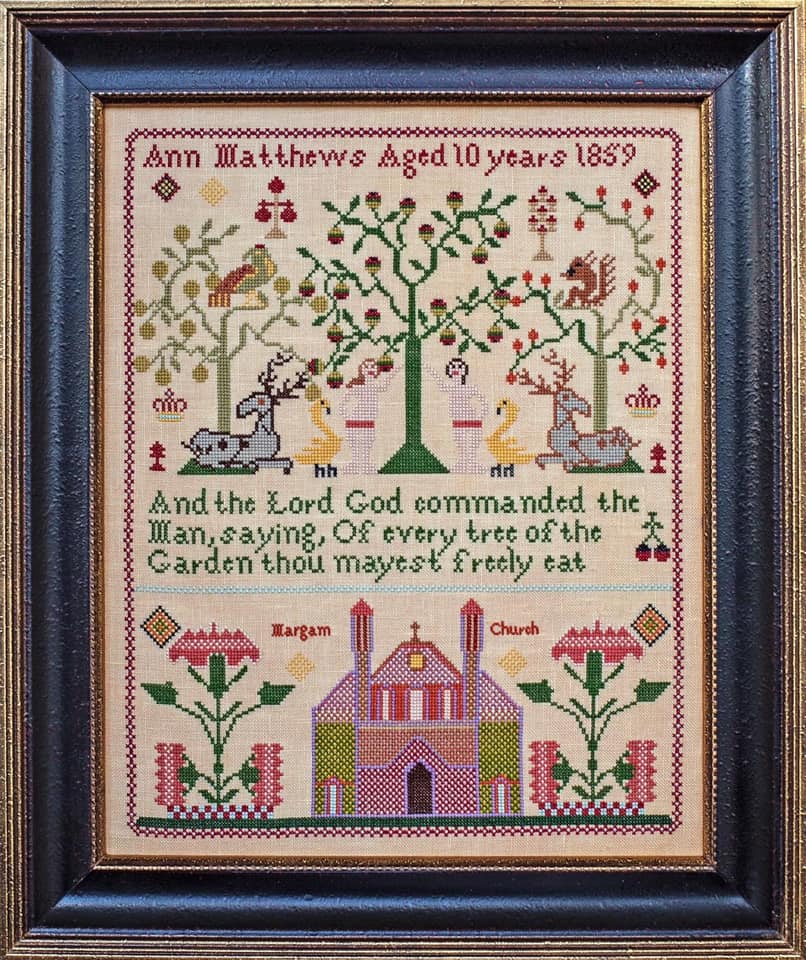 Ann Matthews 1859 ~ Reproduction Sampler Pattern by Hands Across the Sea Samplers (PDF)