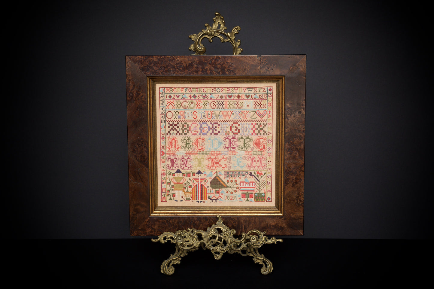 The Alexanders of Linrathen 1829 - Reproduction Sampler Pattern by Hands Across the Sea Samplers