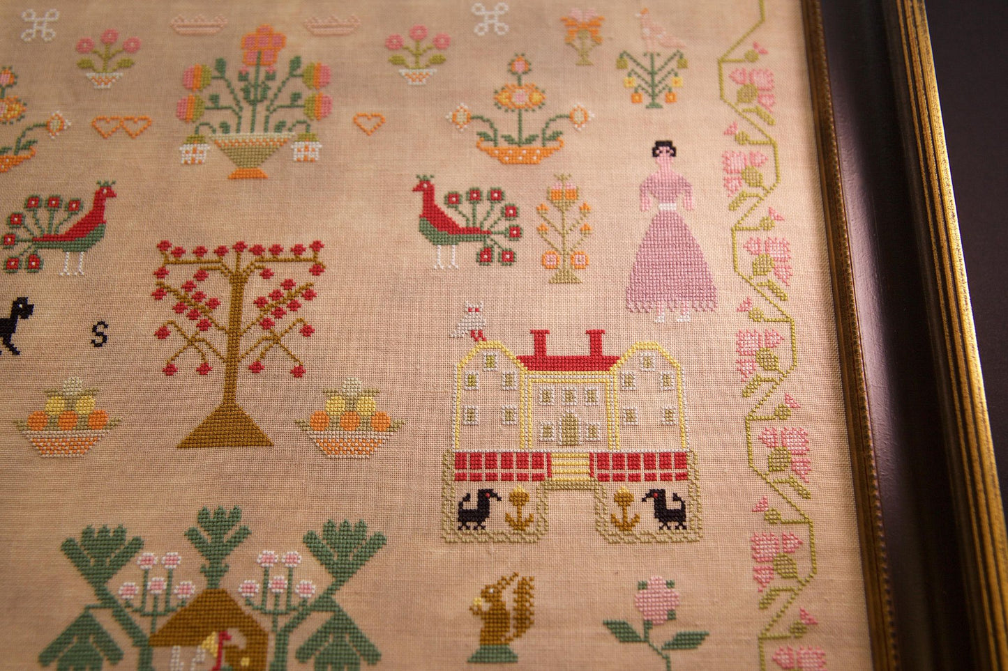 Eliza Johnson 1828 ~ Reproduction Sampler Pattern by Hands Across the Sea Samplers