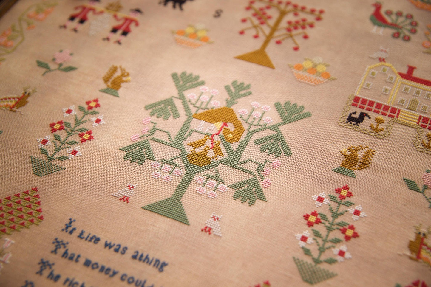 Eliza Johnson 1828 ~ Reproduction Sampler Pattern by Hands Across the Sea Samplers