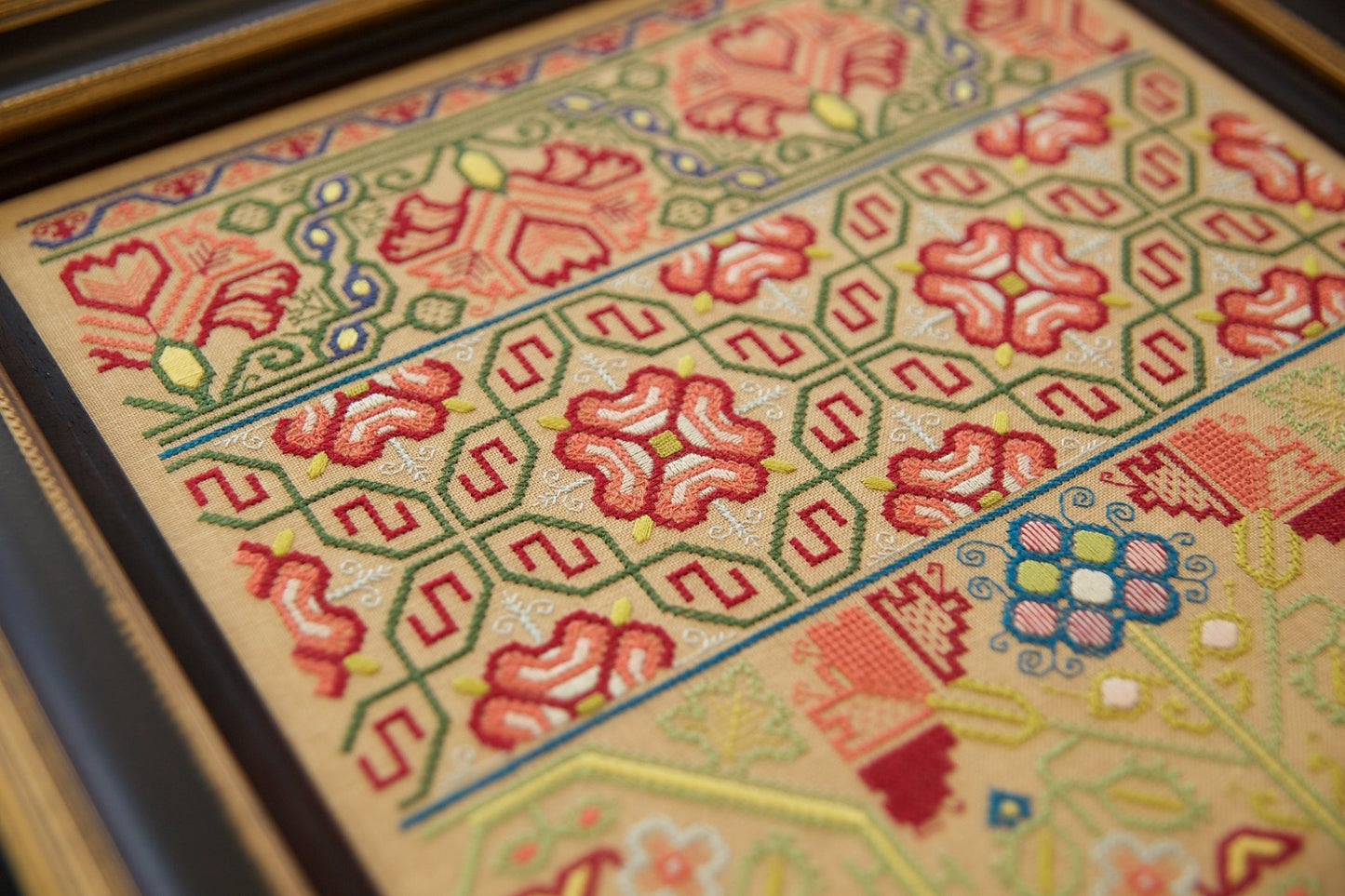 Ann Borrett 1646 ~ Reproduction Sampler Pattern by Hands Across the Sea Samplers