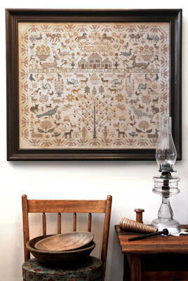 His Eye is on the Sparrow - Cross Stitch Pattern by Heartstring Samplery