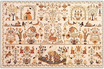 A Dutch Beauty 1790 - Reproduction Sampler by Permin of Copenhagen