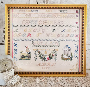 Red R Sampler - Cross Stitch Pattern by Hello from Liz Mathews