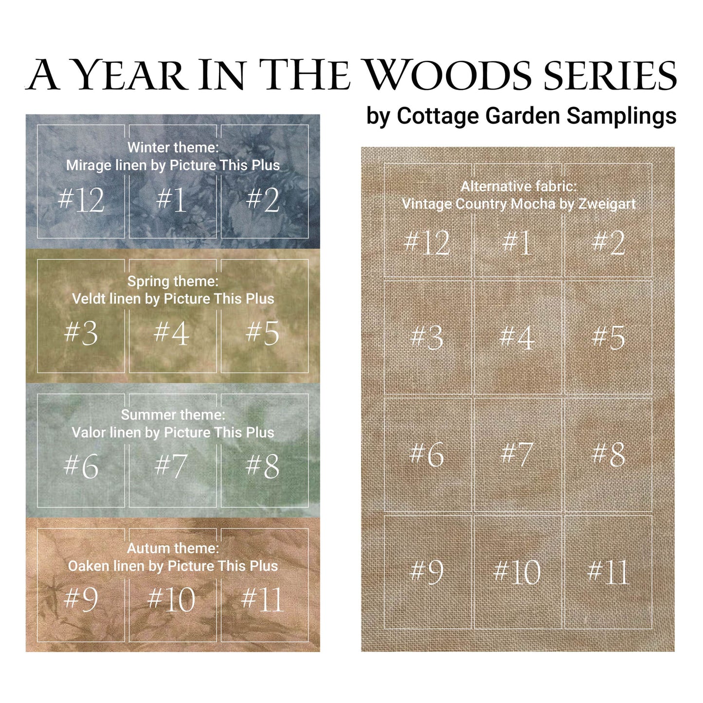 A Year In The Woods #1 The Fox - Cross Stitch Pattern