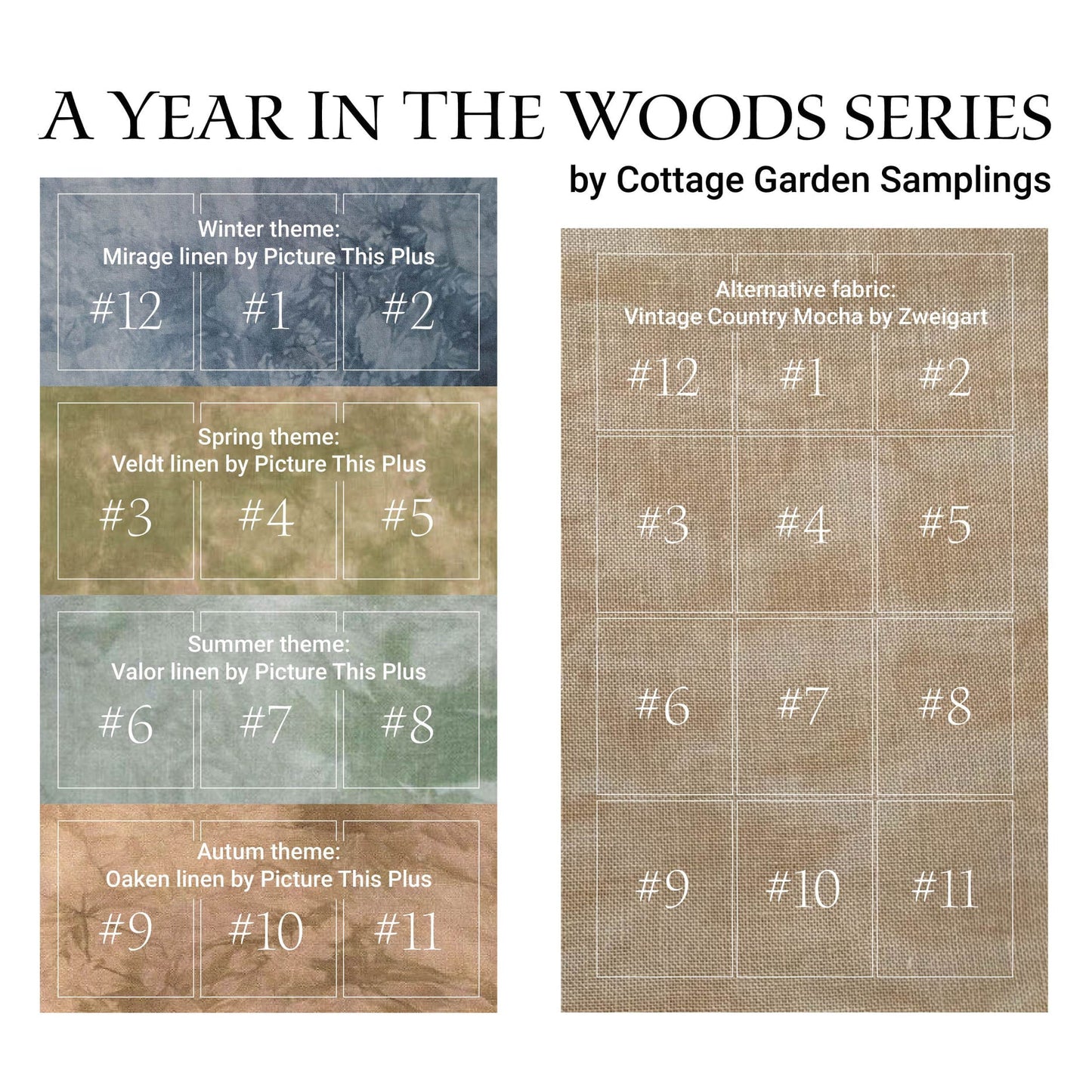 A Year In The Woods #2 The Swans - Cross Stitch Pattern