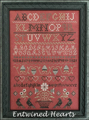 Entwined Hearts - Cross Stitch Pattern by The Scarlett House