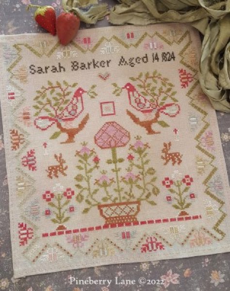Sarah Barker 1824 - Reproduction Sampler by Pineberry Lane