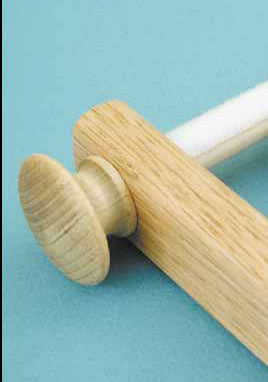 Oak Knobs for Scroll Frames