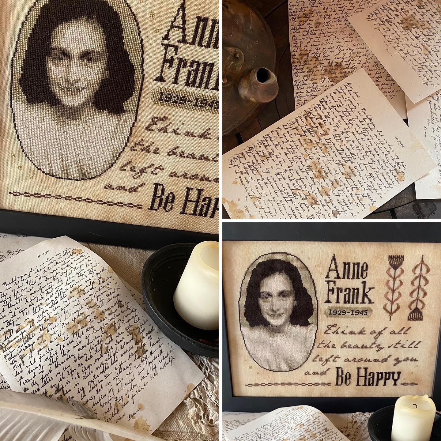 Anne Frank - Cross Stitch Pattern by The Primitive Hare
