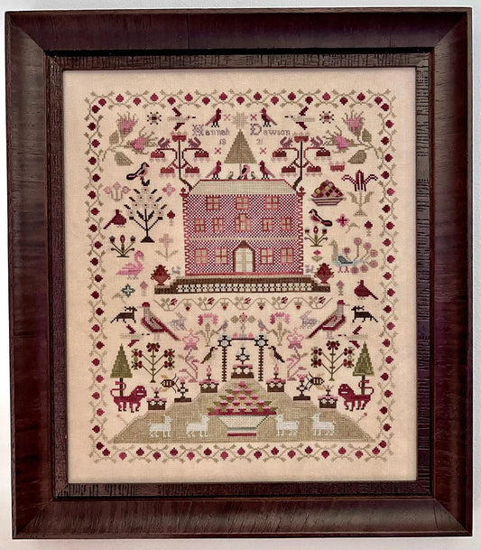 Hannah Dawson 1831 - Reproduction Sampler by Fox & Rabbit