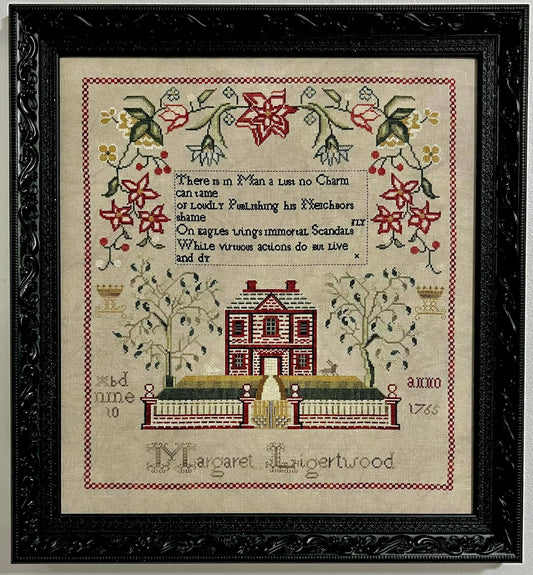 Margaret Ligertwood 1765 - Reproduction Sampler by Fox & Rabbit
