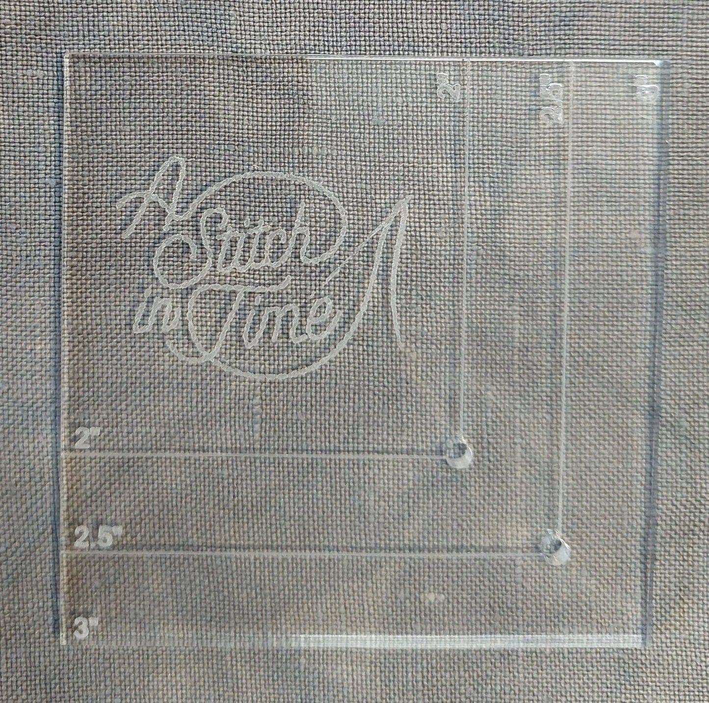 Cross Stitch Corner Gauge - Clear Acrylic