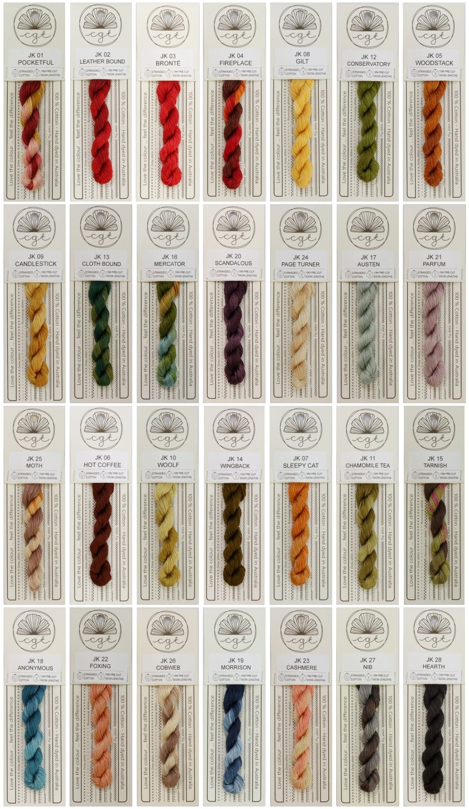 Cottage Garden Threads - Bookshelf Range JK