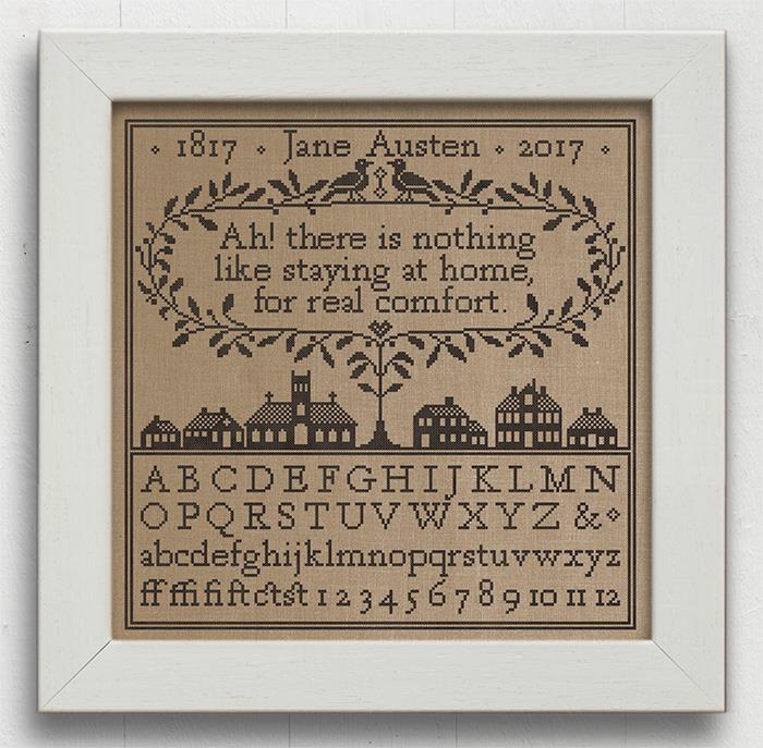 Real Comfort - A Jane Austen Sampler -Cross Stitch Pattern by Modern Folk Embroidery