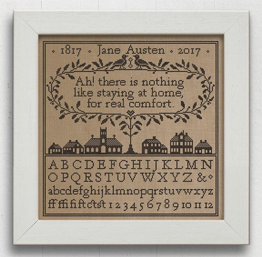 Real Comfort - A Jane Austen Sampler -Cross Stitch Pattern by Modern Folk Embroidery