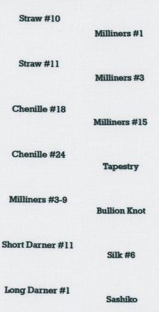 Fabric Printed Needle Labels