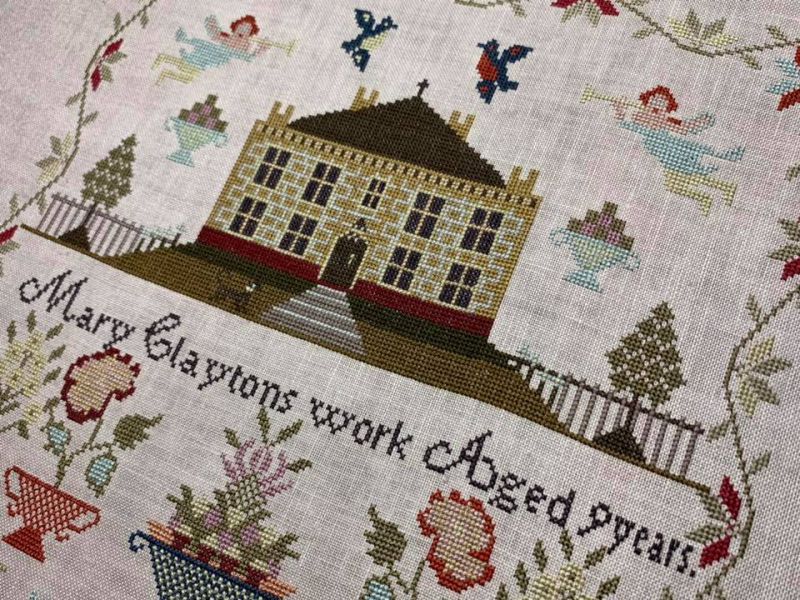Mary Clayton ~ Reproduction Sampler Pattern by Hands Across the Sea Samplers