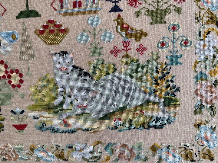 Jane Bannister 1855 ~ Reproduction Sampler Pattern by Hands Across the Sea Samplers