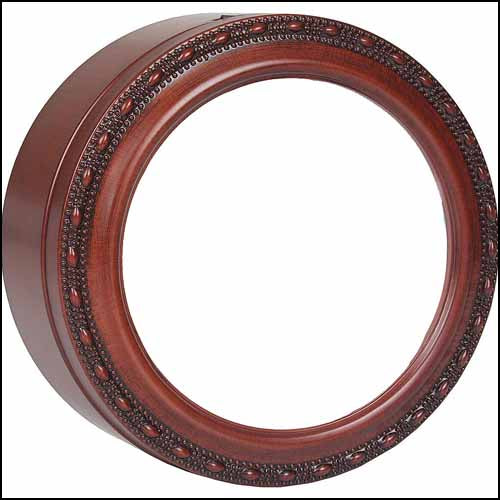 Woodgrain Round Treasure Box - Round