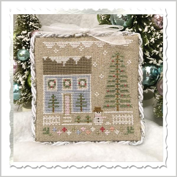 Glitter Village - Glitter House No 1 - Cross Stitch Pattern by Country Cottage Needleworks