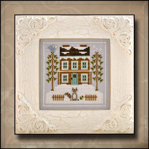 Frosty Forest #01 - Racoon Cabin by Country Cottage Needleworks