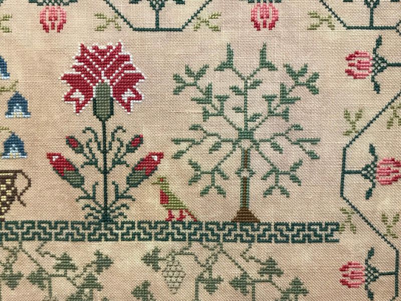Martha James 1844 ~ Reproduction Sampler Pattern by Hands Across the Sea Samplers