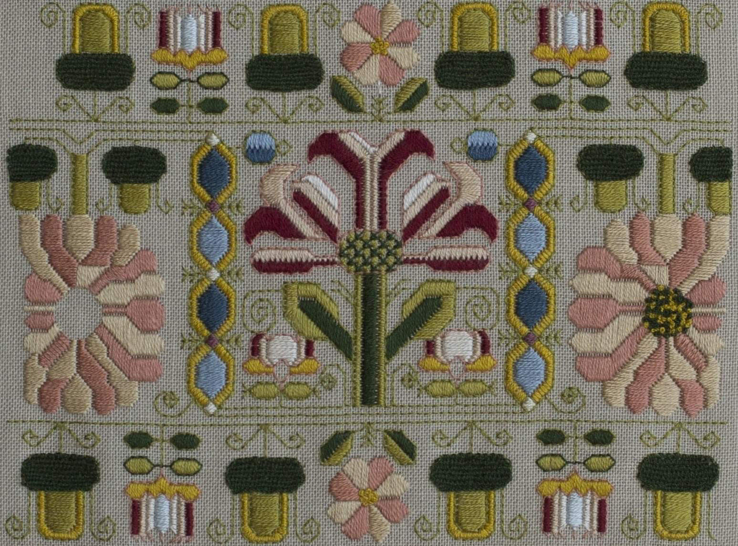 Bathya C.1680 ~ Reproduction Sampler Pattern by Hands Across the Sea Samplers
