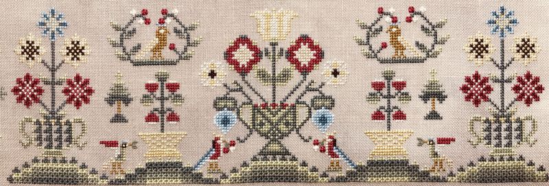 Hariet Hartland 1782 ~ Reproduction Sampler Pattern by Hands Across the Sea Samplers