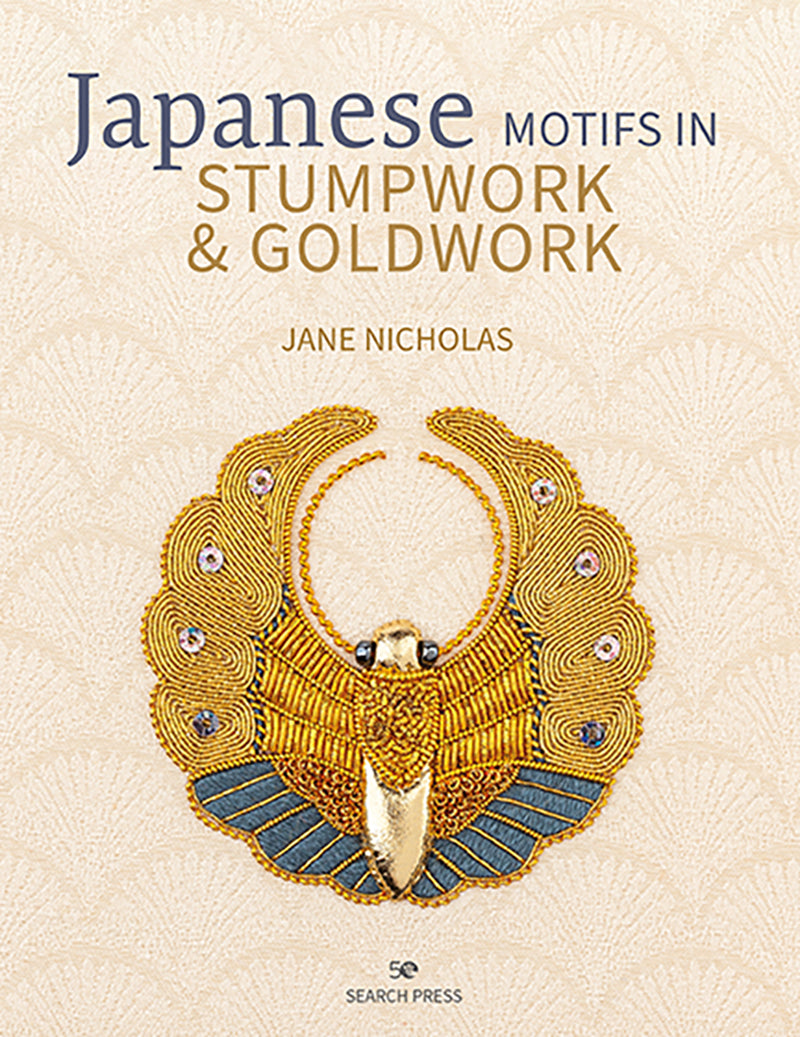 Japanese Motifs in Stumpwork & Goldwork - Book by Jane Nicholas