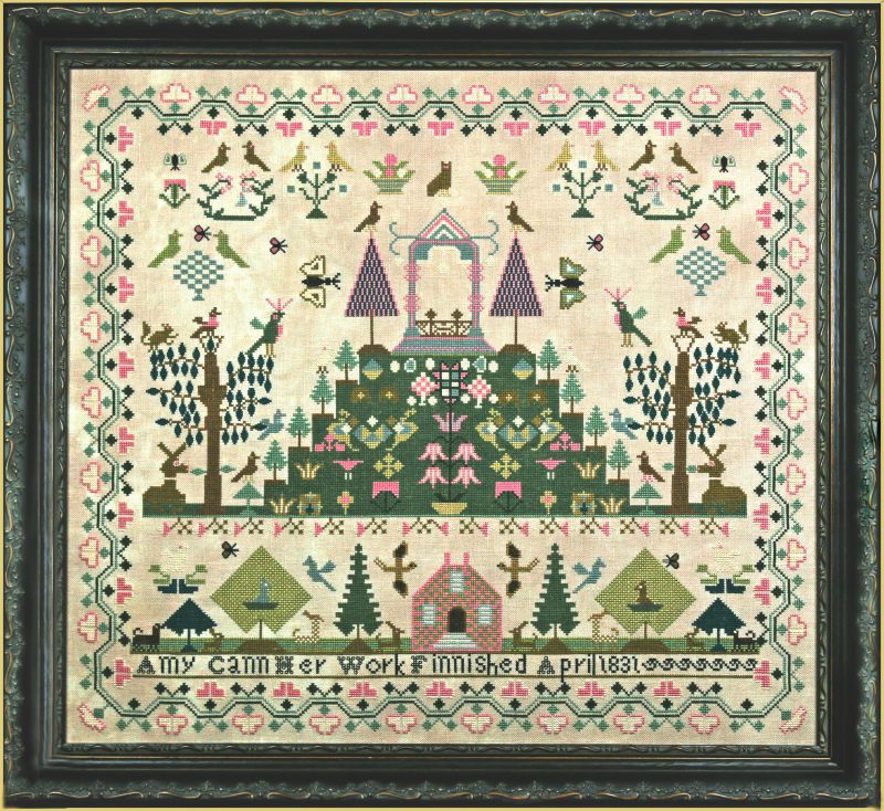 Amy Cann 1831 ~ Reproduction Sampler Pattern by Hands Across the Sea Samplers