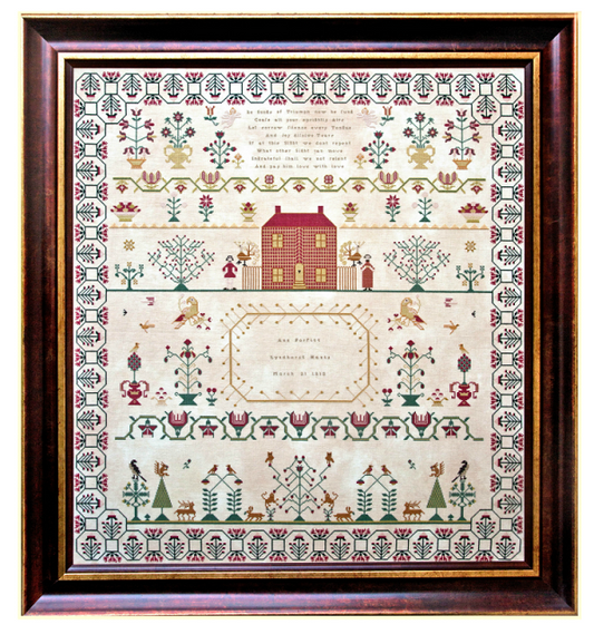 Ann Forfitt 1812 ~ Reproduction Sampler Pattern by Hands Across the Sea Samplers