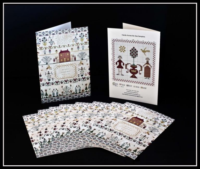 Hand Across The Sea Samplers Greeting Cards