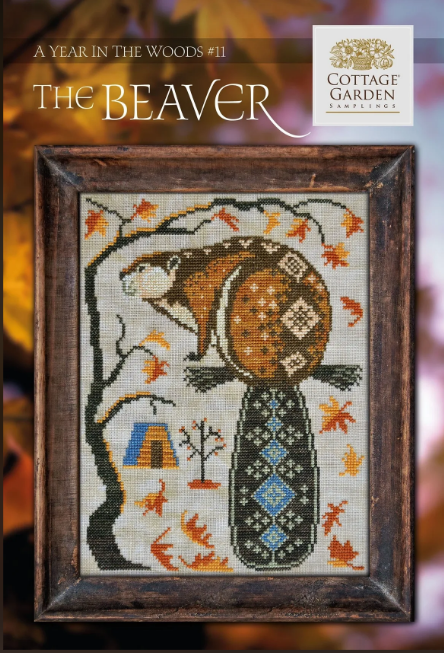 A Year In The Woods #11 The Beaver - Cross Stitch Pattern