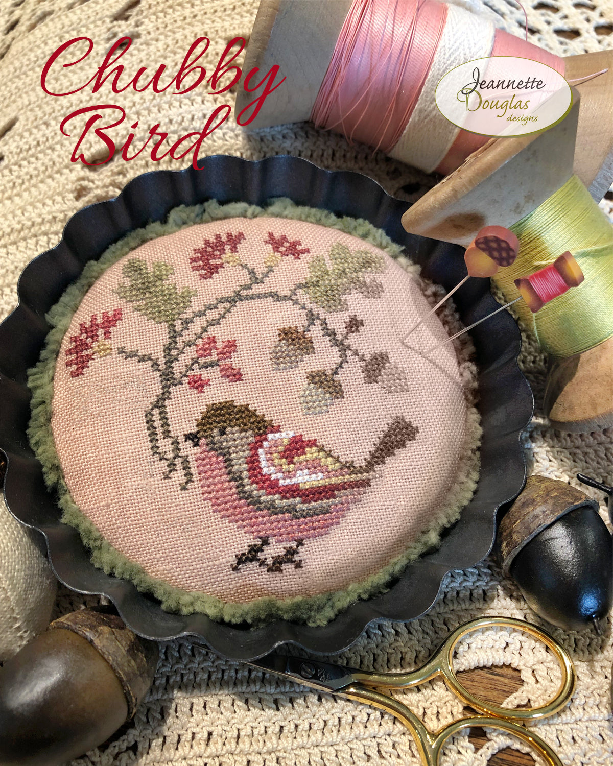 Chubby Bird - Cross Stitch Pattern by Jeannette Douglas