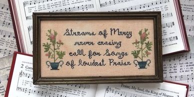 Sunday Stitches #9 ~ Come Thou Fount Cross Stitch Pattern by Heartstring Samplery
