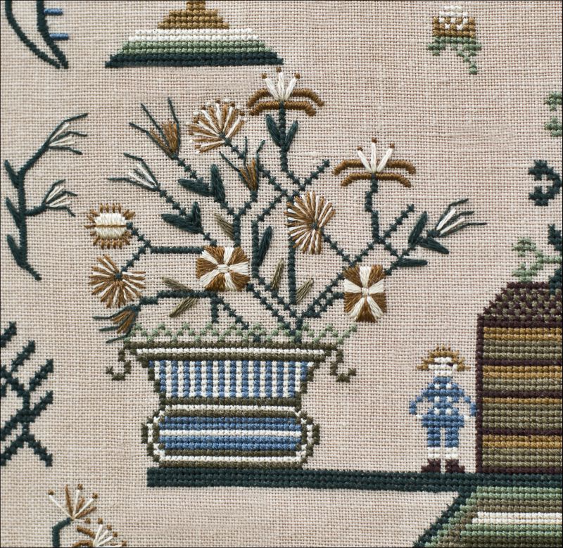 Elizabeth Beaven 1835 ~ Reproduction Sampler by Hands Across the Sea Samplers