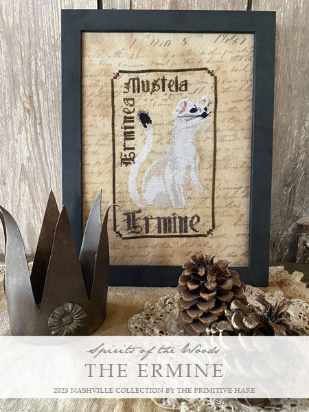 Ermine - Cross Stitch Pattern by Primitive Hare